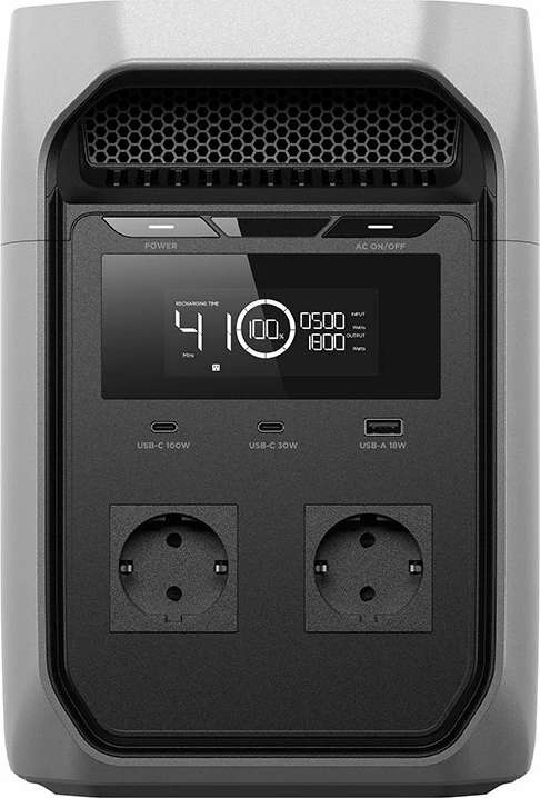 Stacion energjie portativ EcoFlow DELTA 3 Classic 1024 Wh, LFP, 1800 W/3600 W, UPS, gri