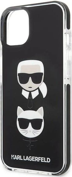 Mbështjellës Karl Lagerfeld KLHCP13STPE2TK për iPhone 13 mini, hardcase, i zi