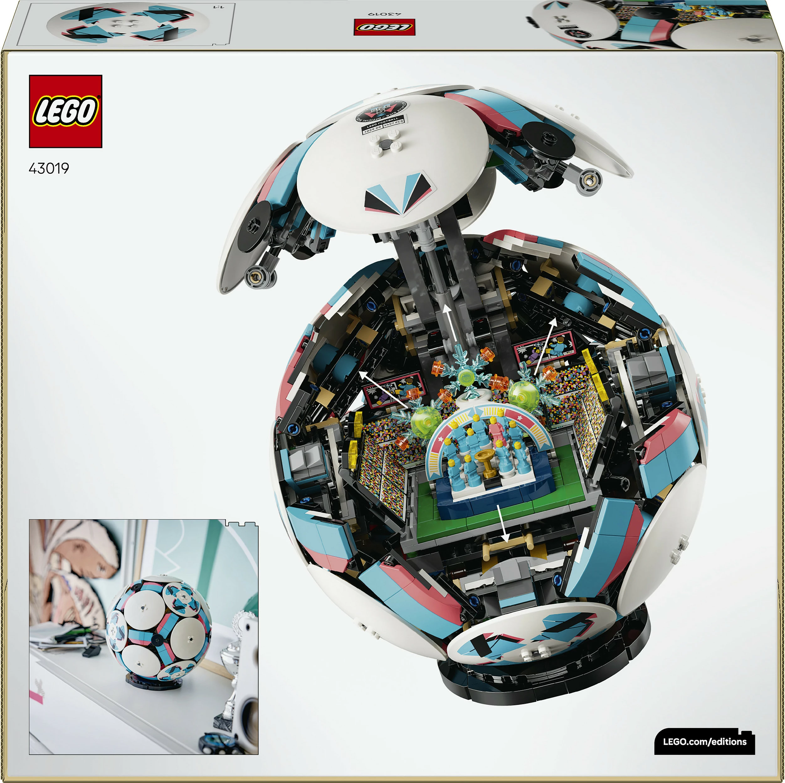 Set ndërtimi LEGO Football 43019, 1498 pjesë, multikolor