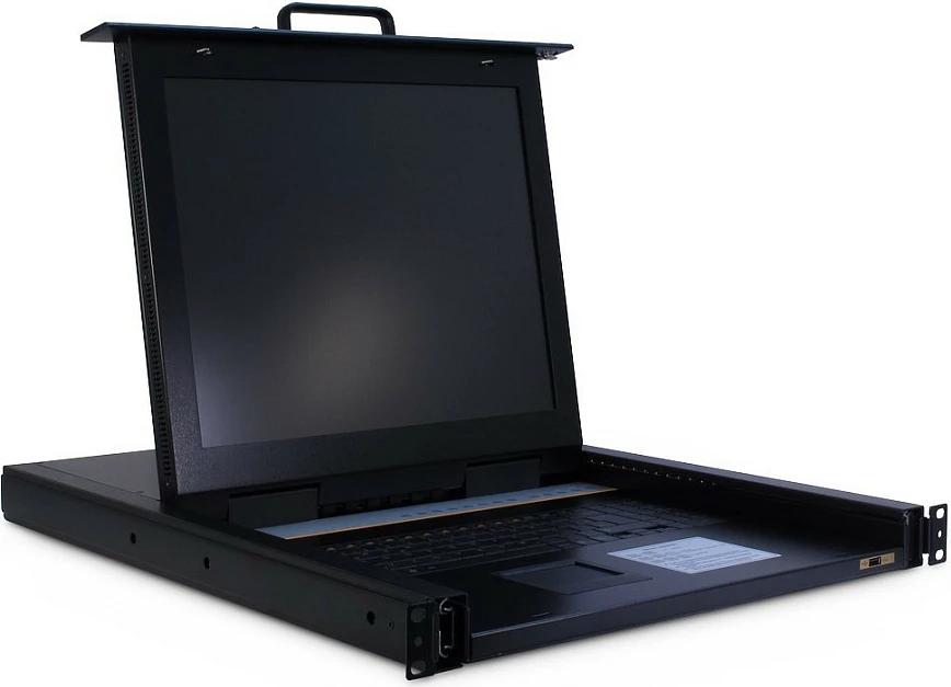 KVM Switch LCD Inter-Tech, 8-Port, 17", USB/PS/2, VGA, rackmount, i zi