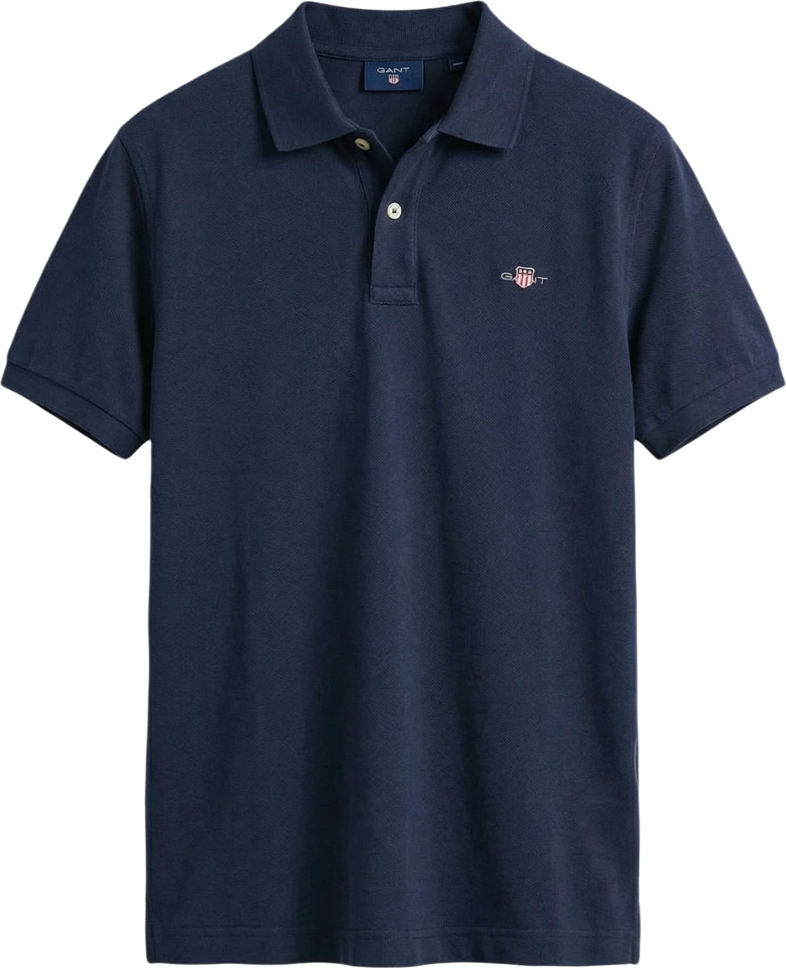 Maicë polo për meshkuj Gant REG SHIELD SS PIQUE 2601.002210, blu navy [Madhësia: S]