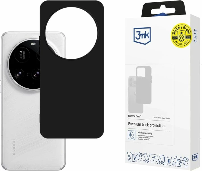 Kuti silikoni 3mk për Xiaomi 15 Ultra, e zezë