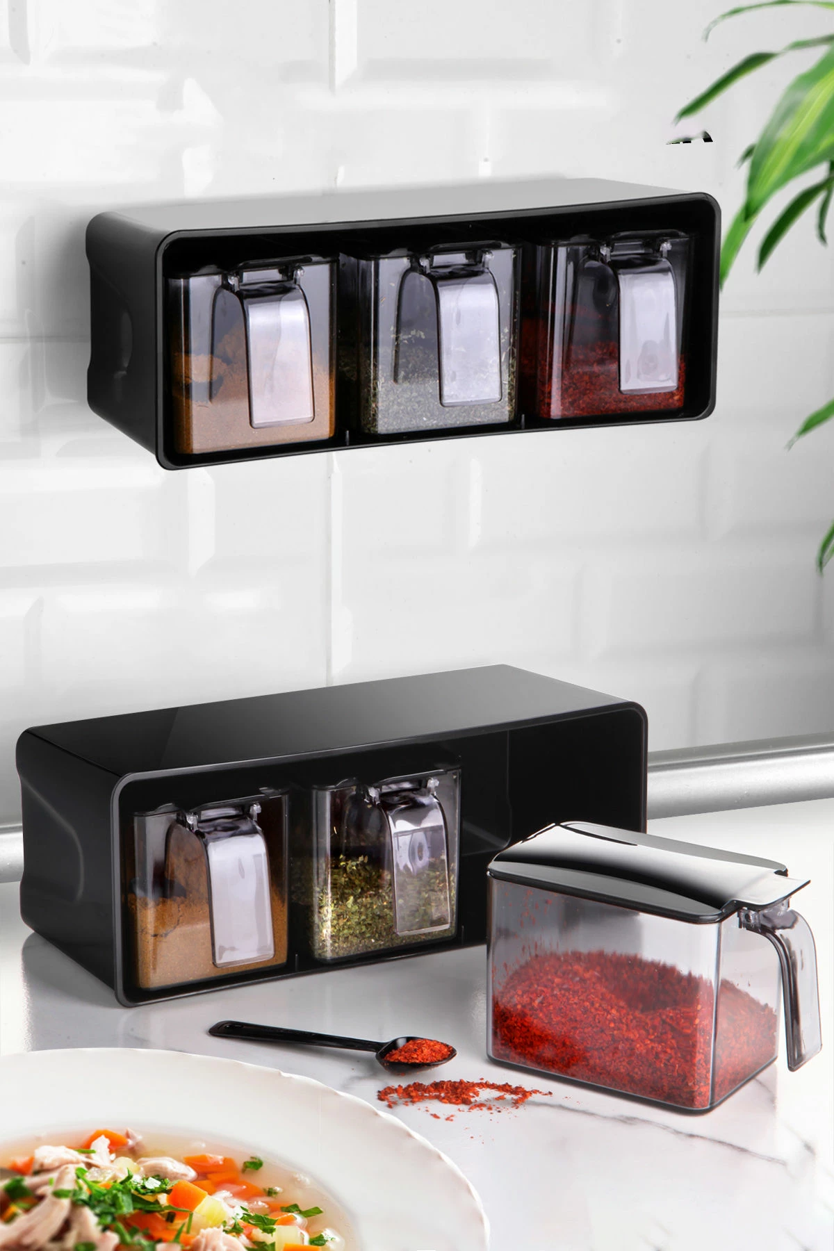Set kavanozash për erëza (4 copë), Hermia Concept, L-00677