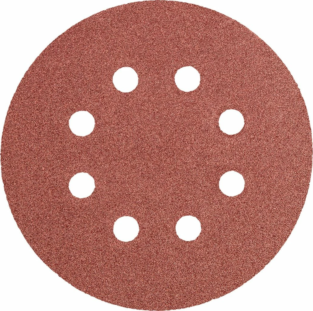 Disk lëmues Graphite 55H942, 125 mm, K100, 8 vrima, 5 copë