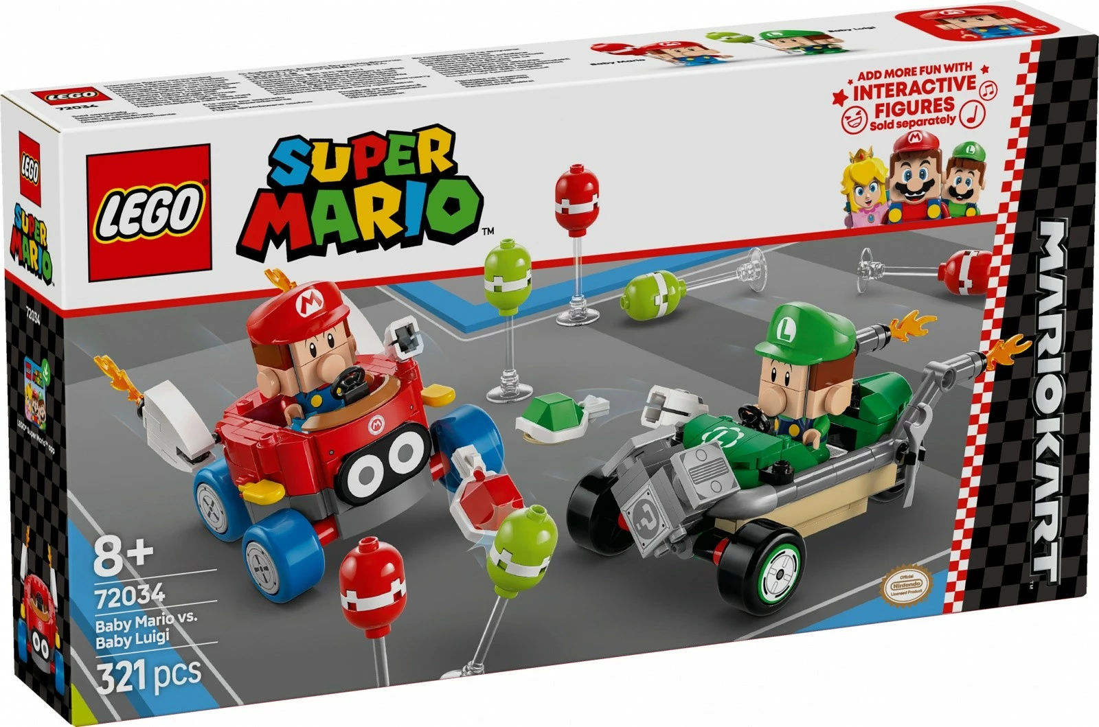 Set LEGO Super Mario 72034 Baby Mario vs Baby Luigi, 321 pjesë
