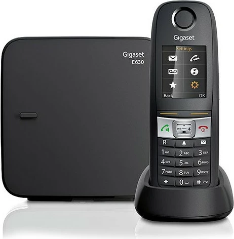 Telefon pa tel Gigaset E630, Analog/DECT, 200 kontakte, SMS, i zi