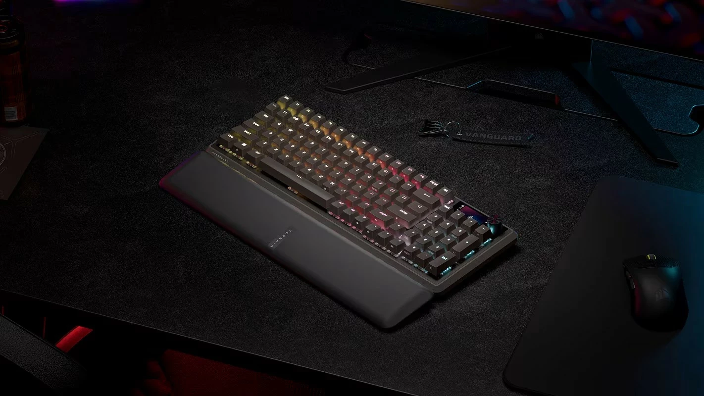 Tastierë gaming Corsair VANGUARD 96, mekanike, wireless/USB-C, RGB, 96%, e zezë