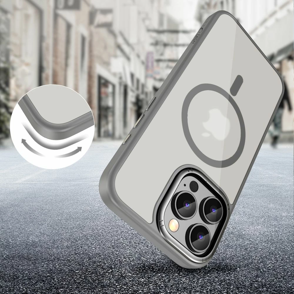Mbështjellës Tech-Protect MagEdge për iPhone 16 Pro, MagSafe, titanium