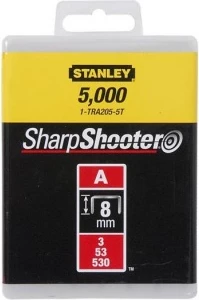 Kapëse për stapler Stanley 1-TRA205-5T, Tip A (53), 8mm, 5000 copë