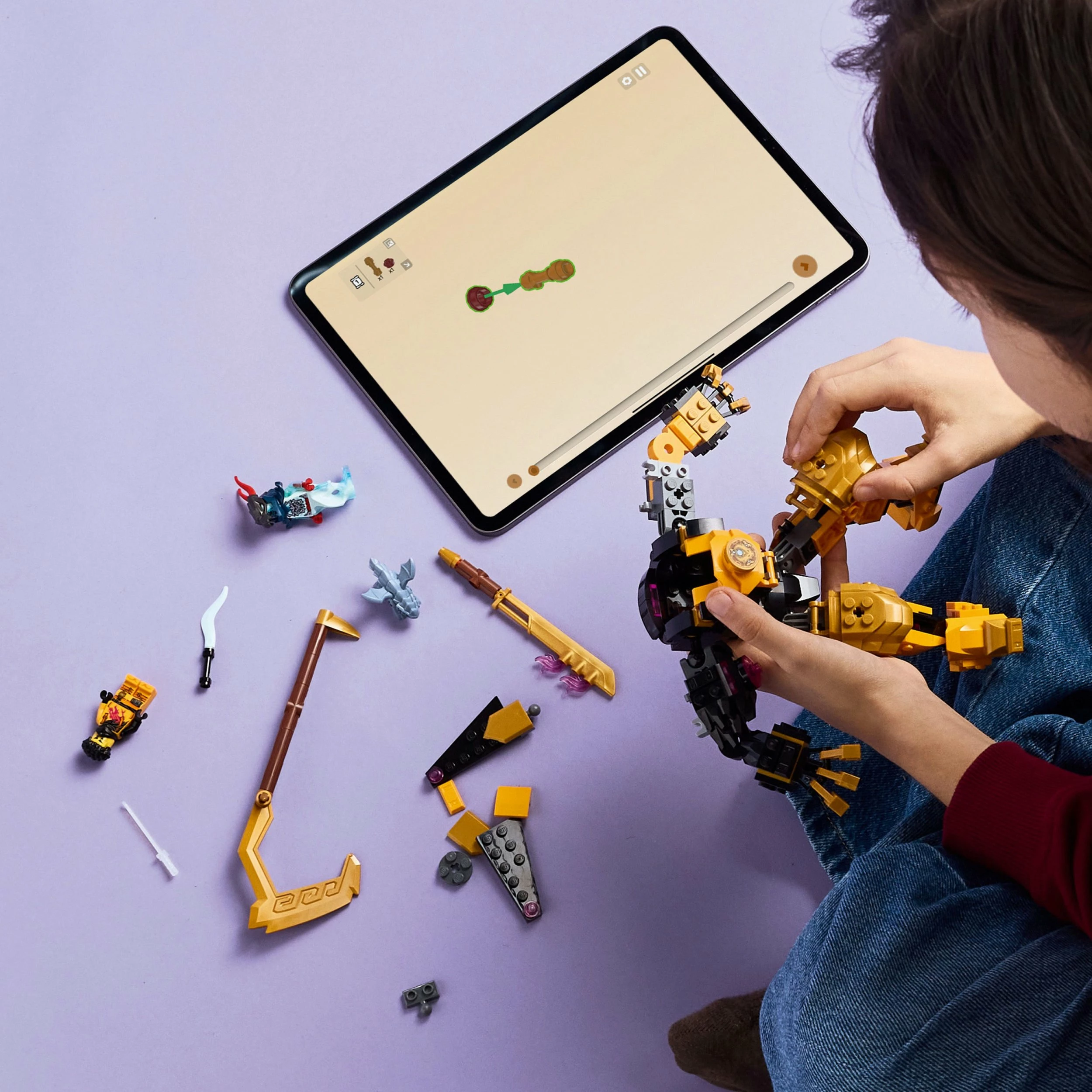 Set LEGO NINJAGO Arina Spinjitzu Battle Mech 71839, 213 pjesë