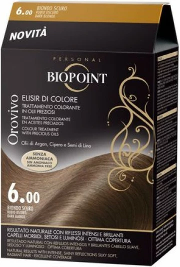 Ngjyrë për flokë Biopoint Orovivo 6.00 bionde e errët, 100 ml