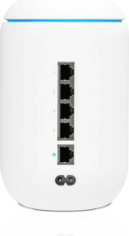 Router Ubiquiti UniFi Dream Machine, 2.4GHz/300Mbps, 5GHz/1733Mbps, 5xGbE, Cloud Key, i bardhë