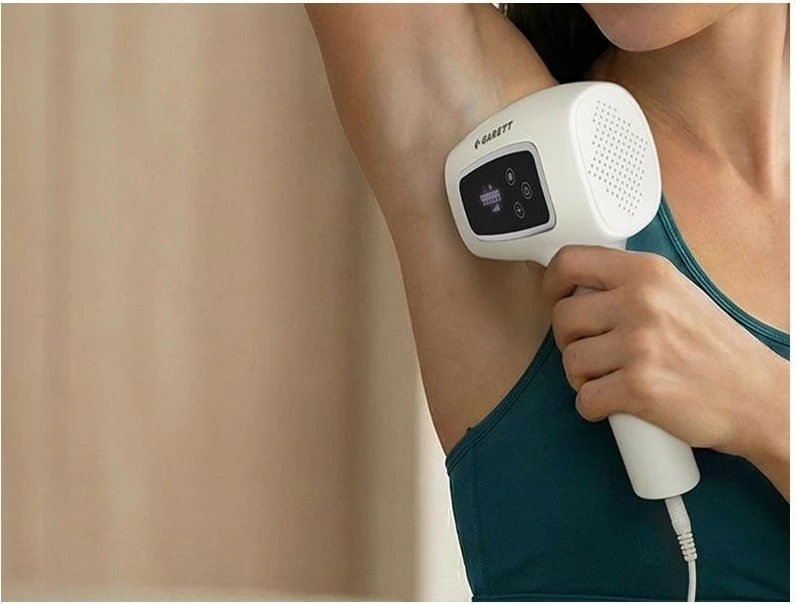 Depilator IPL Garett Beauty Flash Sense, 999000 impulse, 5 nivele, e bardhë