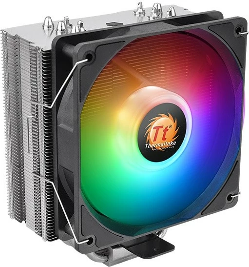 Cooler Thermaltake UX 210 ARGB, 12cm, për procesor, me drita RGB, zi/bardhë