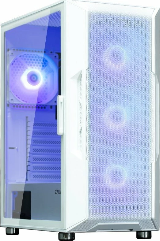 Kasë Zalman I3 Neo ARGB Midi Tower ATX, 4x120mm ARGB fanë, tempered glass, e bardhë