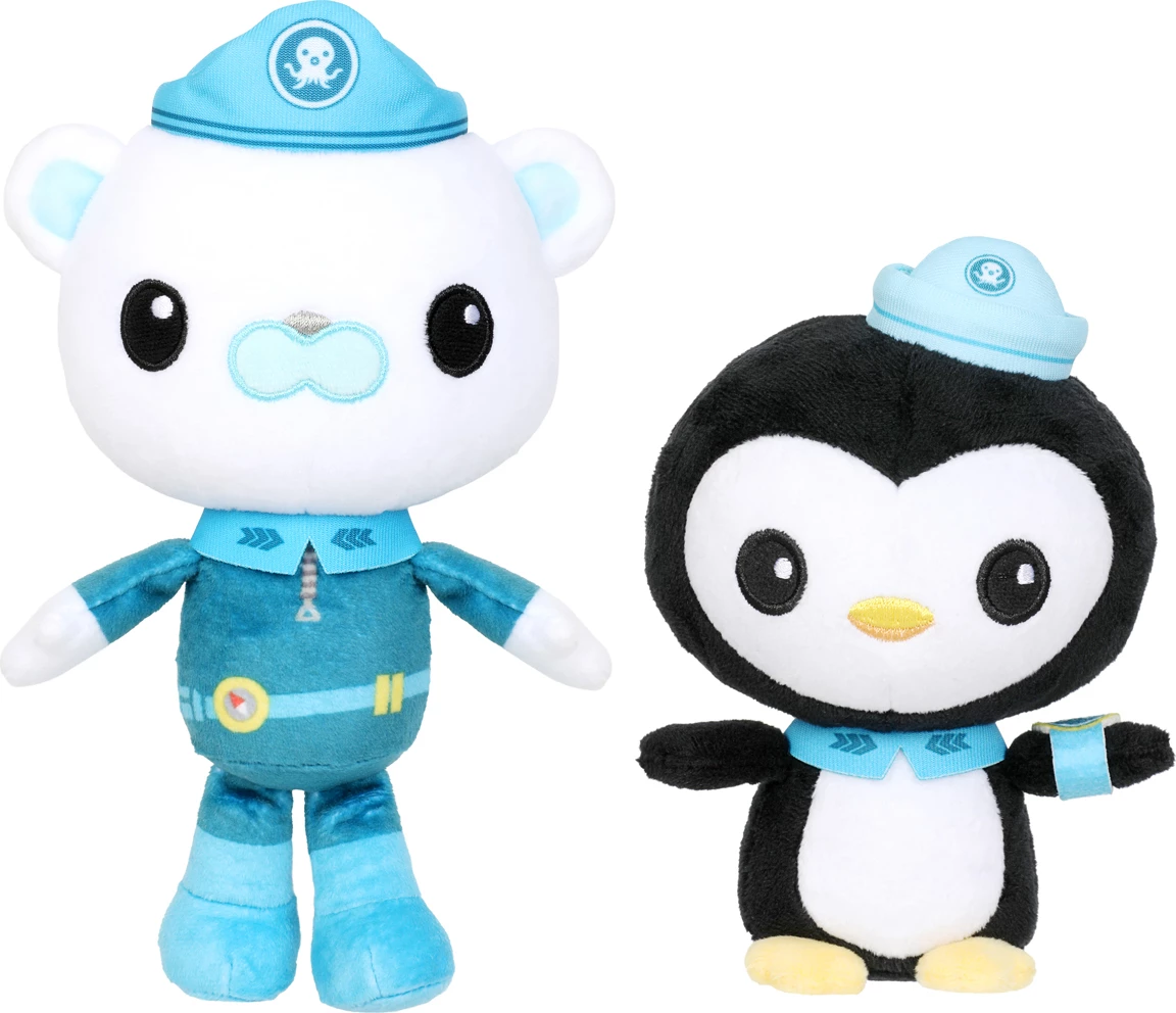Octonauts Peso and Capt. Barnacles 20cm Soft Toy Bundle