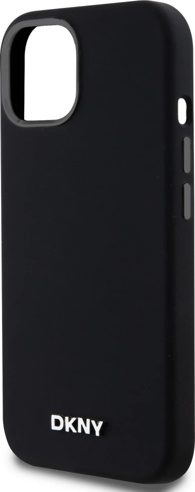 Mbështjellës DKNY Liquid Silicone MagSafe për iPhone 14/15/13, i zi