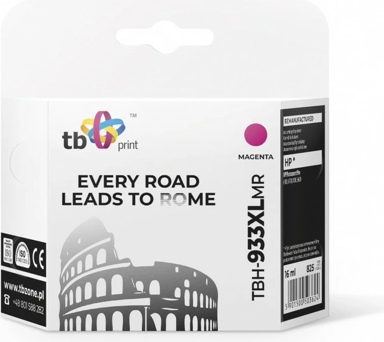Toner TB Print TBH-933XLMR për HP Photosmart Pro 6100/6700/8100/8600, Magenta