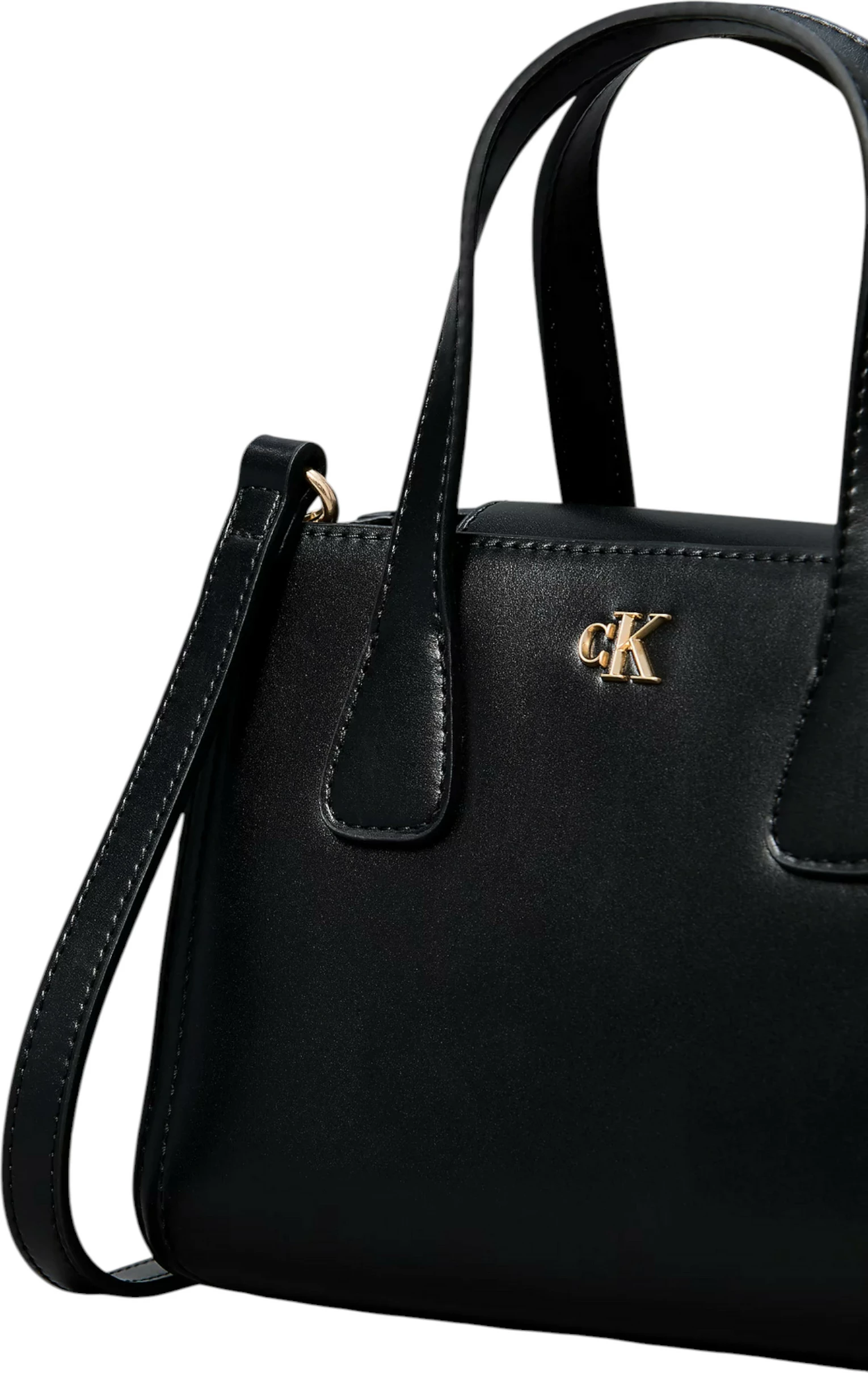 Çantë mini tote crossbody Calvin Klein LV04F3520G, e zezë