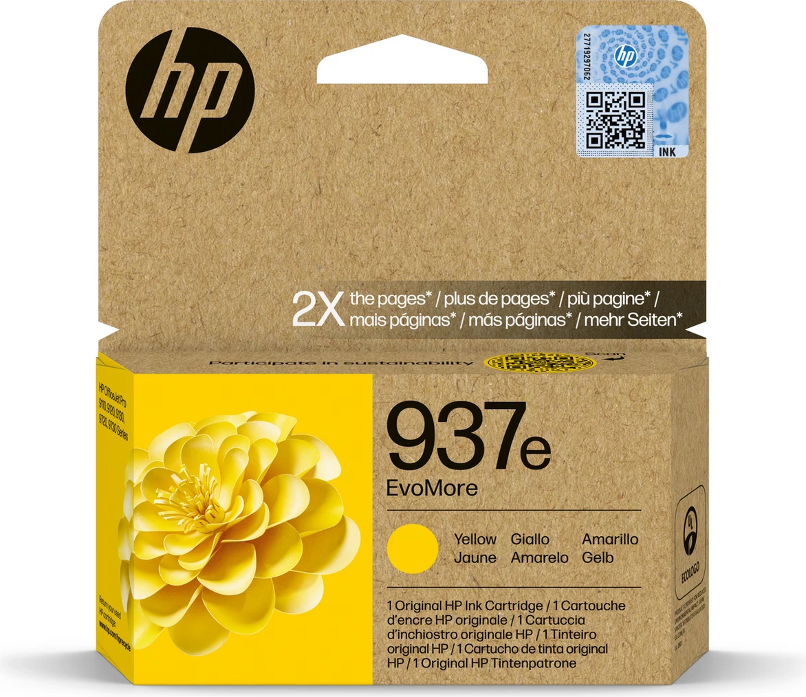 Kartushë bojë HP 937e 4S6W8NE XL, 1650 faqe, e verdhë