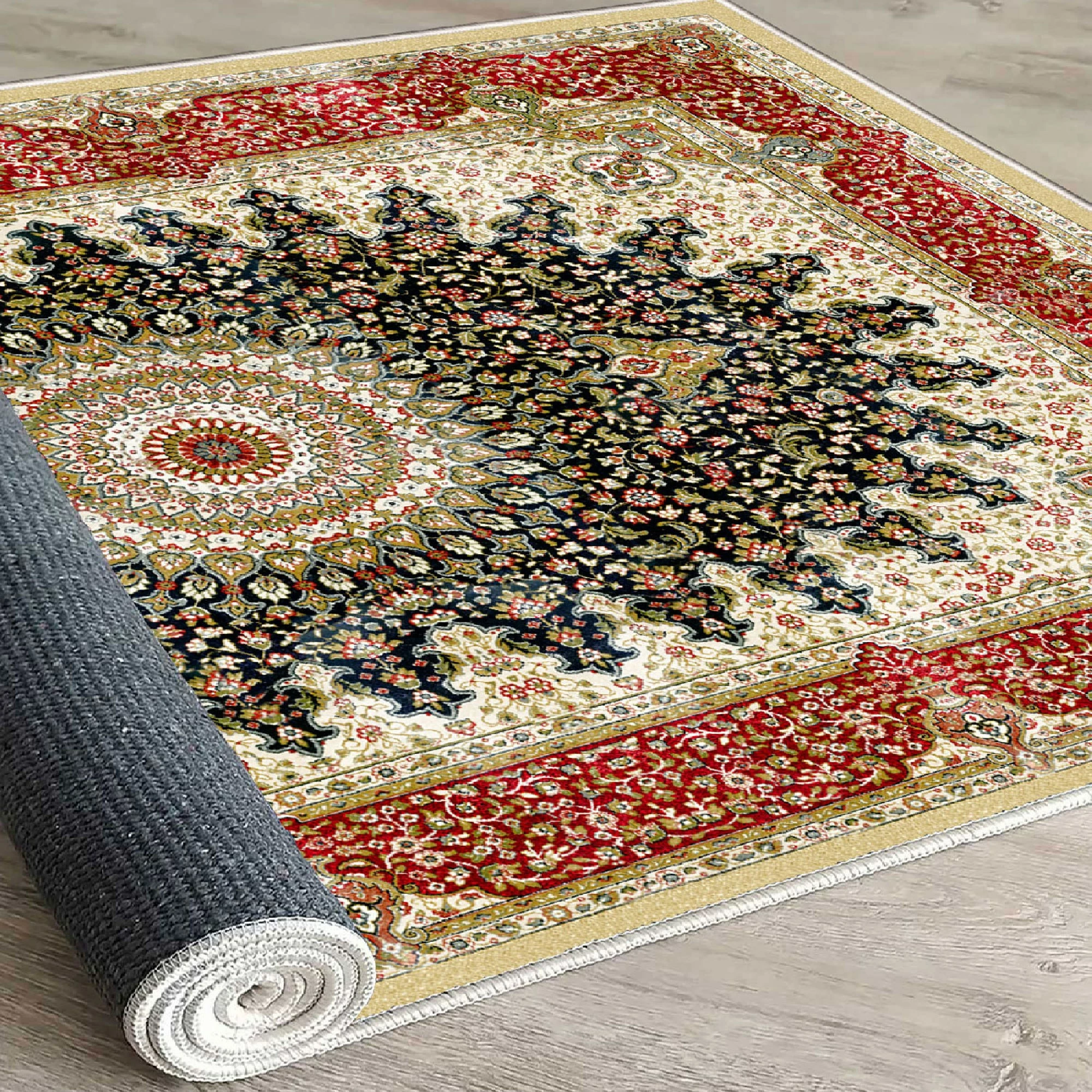 Qilim Velvet, shumëngjyrësh, 80x120cm, Els1830