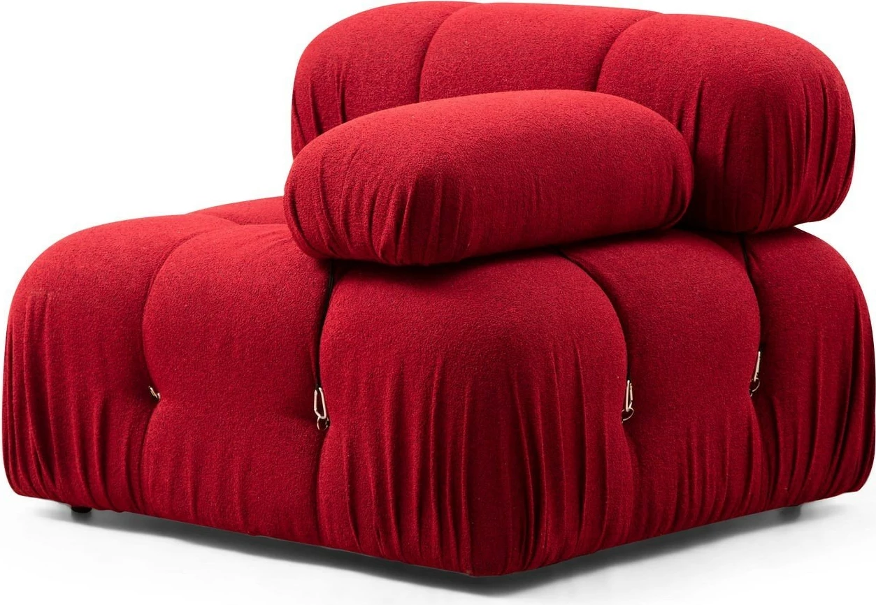 Karrige njëvendëshe Bubble, e kuqe, Atelier del Sofa