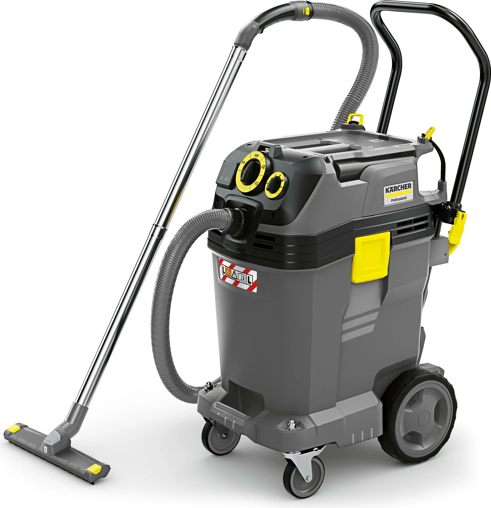 Fshesë industriale Kärcher NT 50/1 Tact Te L, lagët/thatë, 1380 W, gri/zi/verdhe