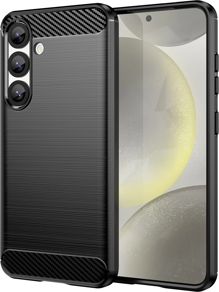 Mbështjellës Hurtel Carbon Case për Xiaomi 14T, TPU, i zi