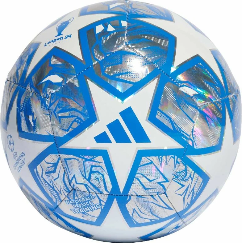 Topi i futbollit adidas për meshkuj dhe femra, i bardhë dhe argjendtë [Madhësia: 4]