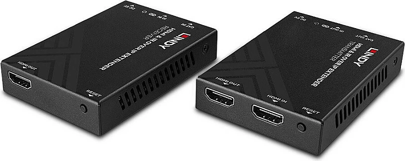 HDMI Extender LINDY, over IP me IR, 1080p 60Hz, deri 150m, Cat5e/Cat6, i zi