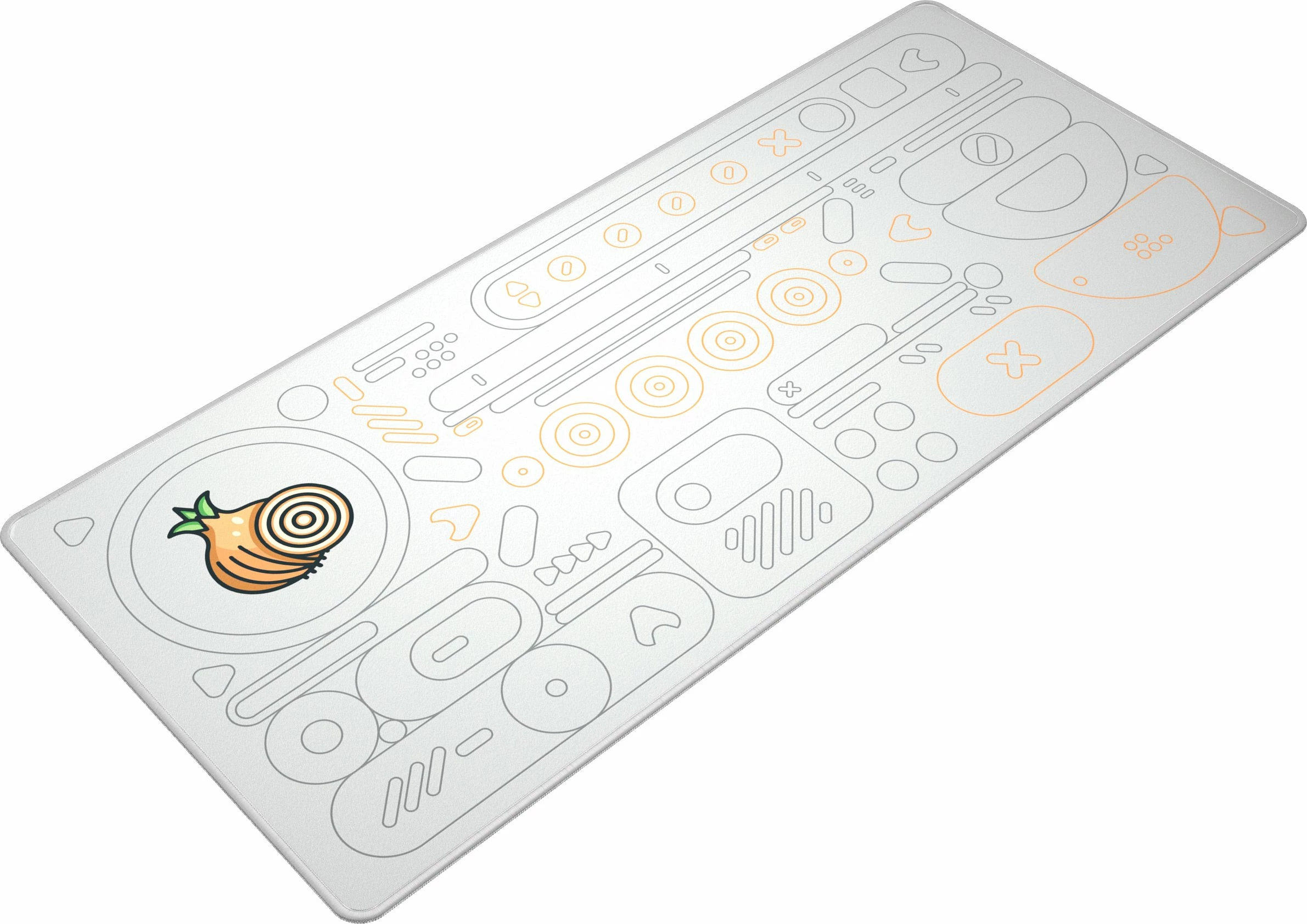 Mauspad Dark Project Onionite Light Pattern DPMP_ONIPAT_LIGHT_XL XL 900x400mm 4mm, i bardhë