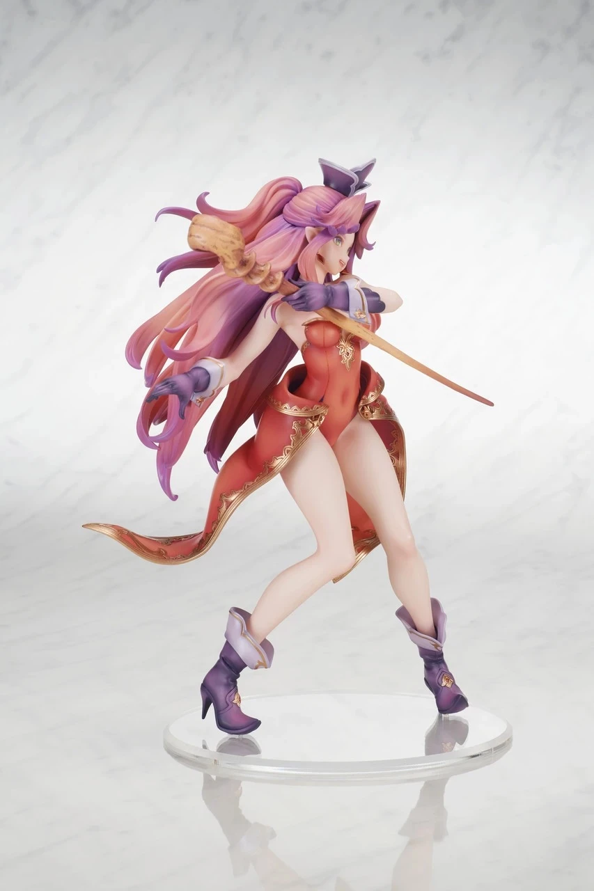 Figurinë koleksionuese Square Enix Trials of Mana Angela, 23.5 cm (28.5 cm me flokë), me bazë ekspozimi