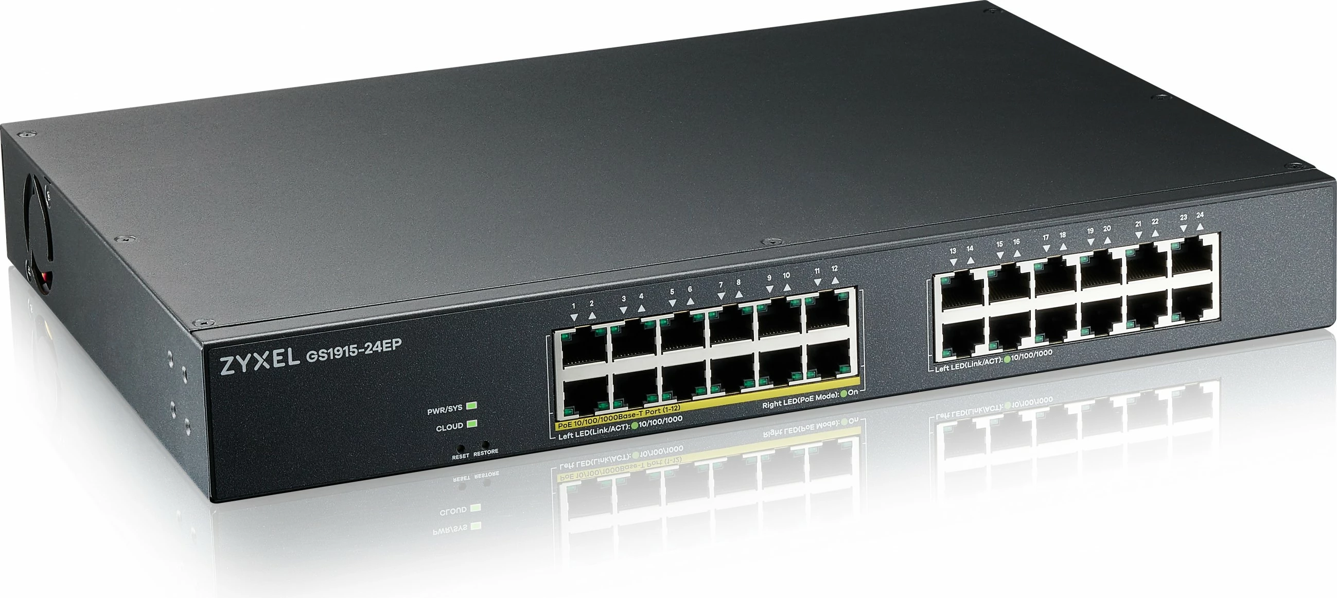 Switch Zyxel GS1915-24EP, Managed, L2, Gigabit Ethernet, PoE