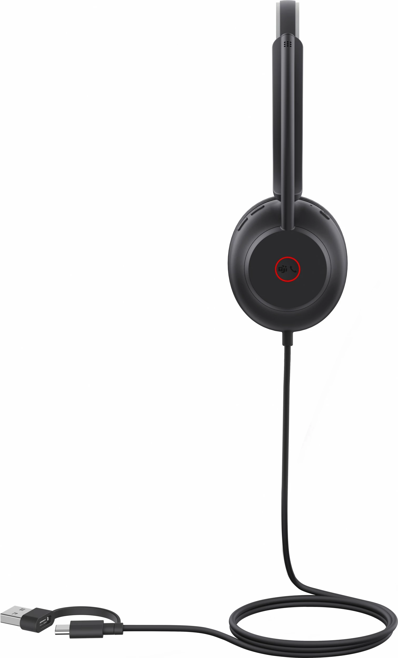 Kufje Yealink UH35 Mono Teams USB-C/A, e zezë