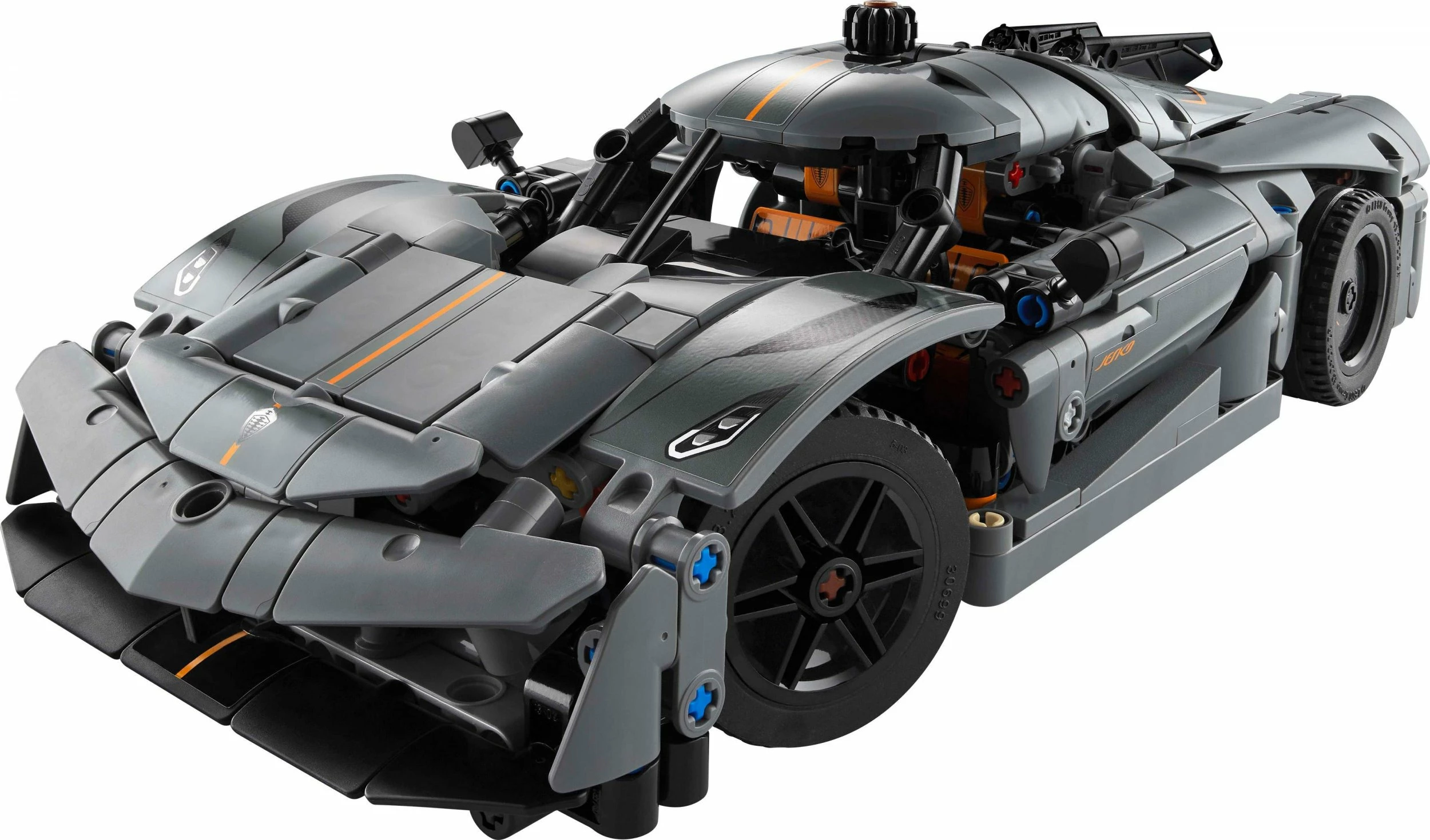 Set ndërtimi LEGO Technic Koenigsegg Jesko Absolut 42173, 801 pjesë, 10+, gri