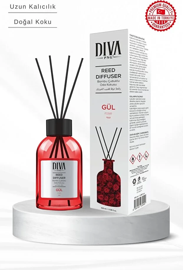 Difuzues me shkopinj aromash DIVA Trëndafil, 100ml