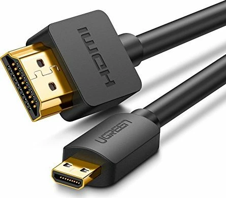 Kabllo Micro HDMI në HDMI Ugreen 30104 3 m 4K me Ethernet, e zezë