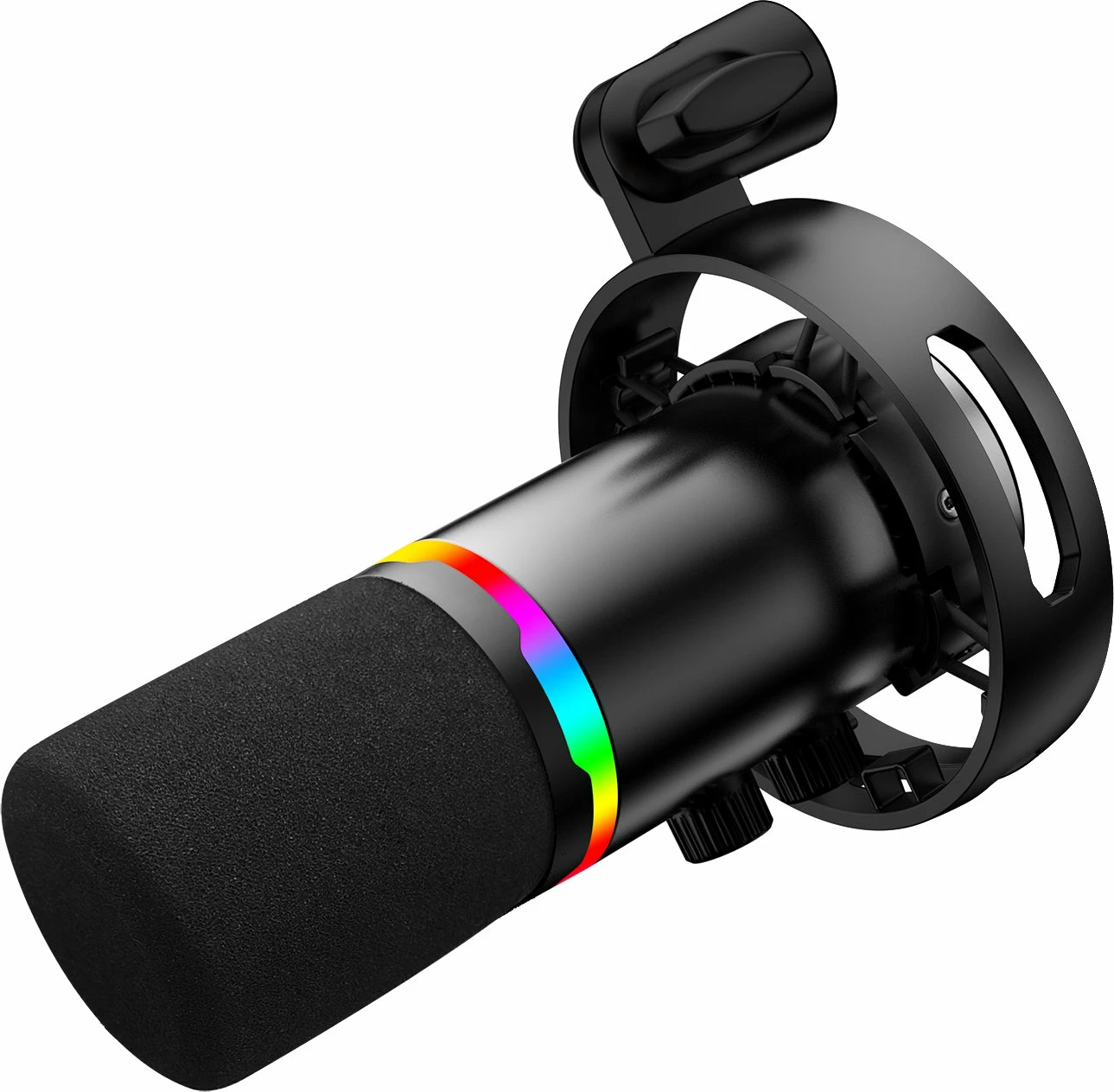 Mikrofon Redragon Solara GM307 dinamik USB/XLR me krah, RGB, i zi