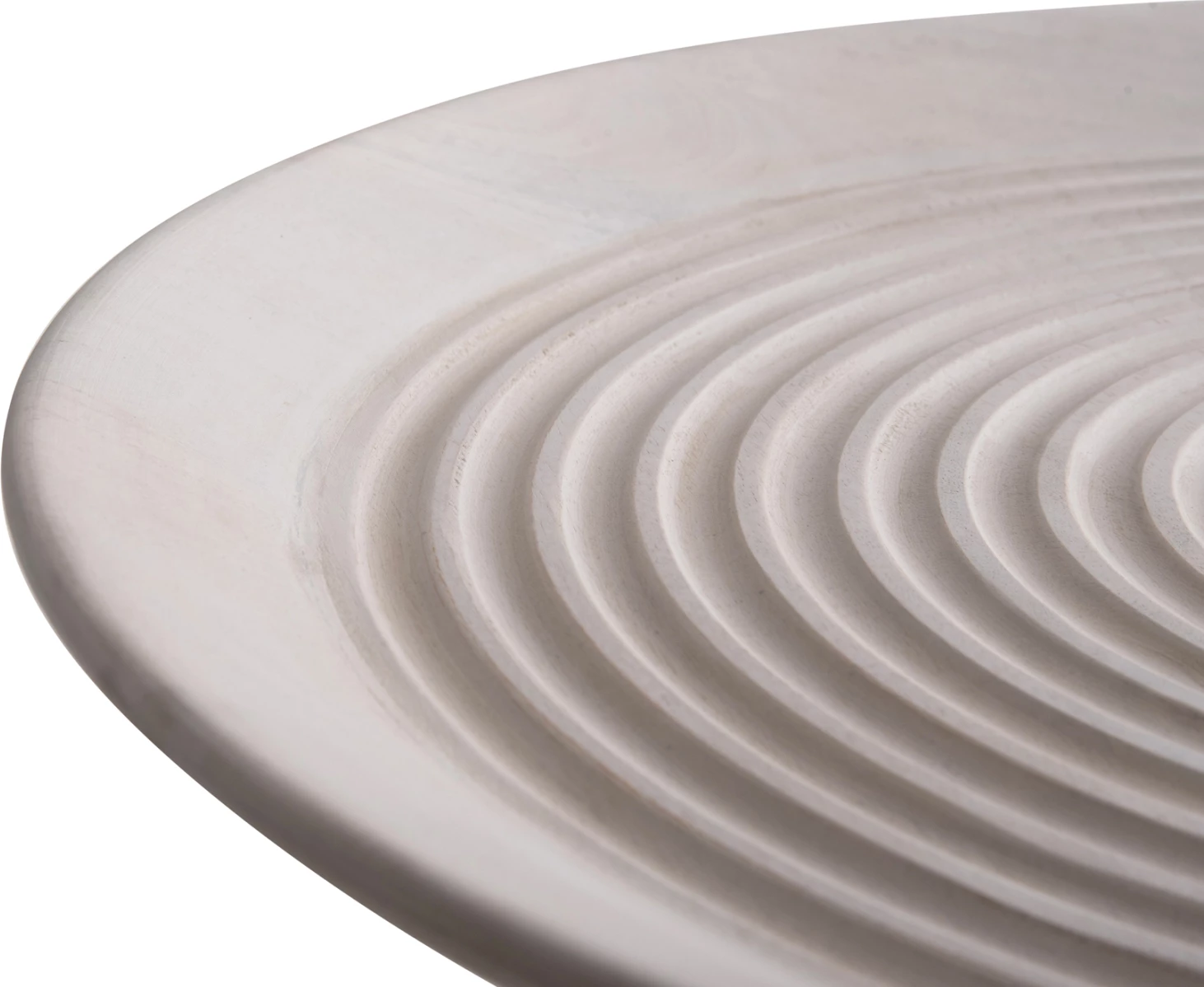 Tavolinë anësore e rrumbullakët ROSS FH9708 dru mango i fortë, ngjyrë e bardhë, Φ45x48H cm