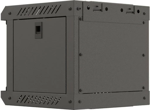 Kasë RACK LANBERG 10" 4U, e zezë, dyer xhami