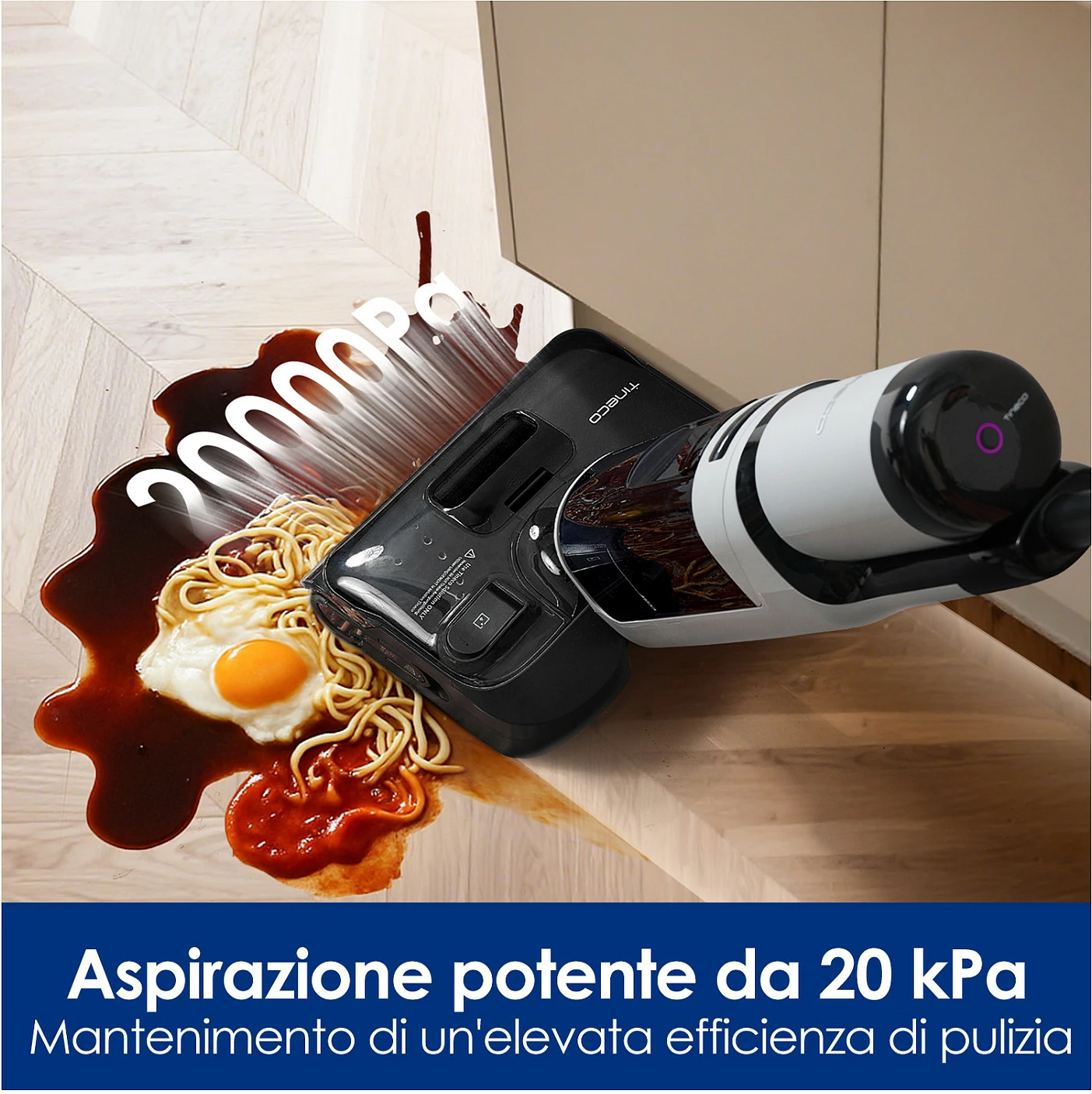 Fshesë dyshemeje me ujë/thatë Tineco FLOOR ONE i5 Stretch, pa kabllo, e zezë/gri