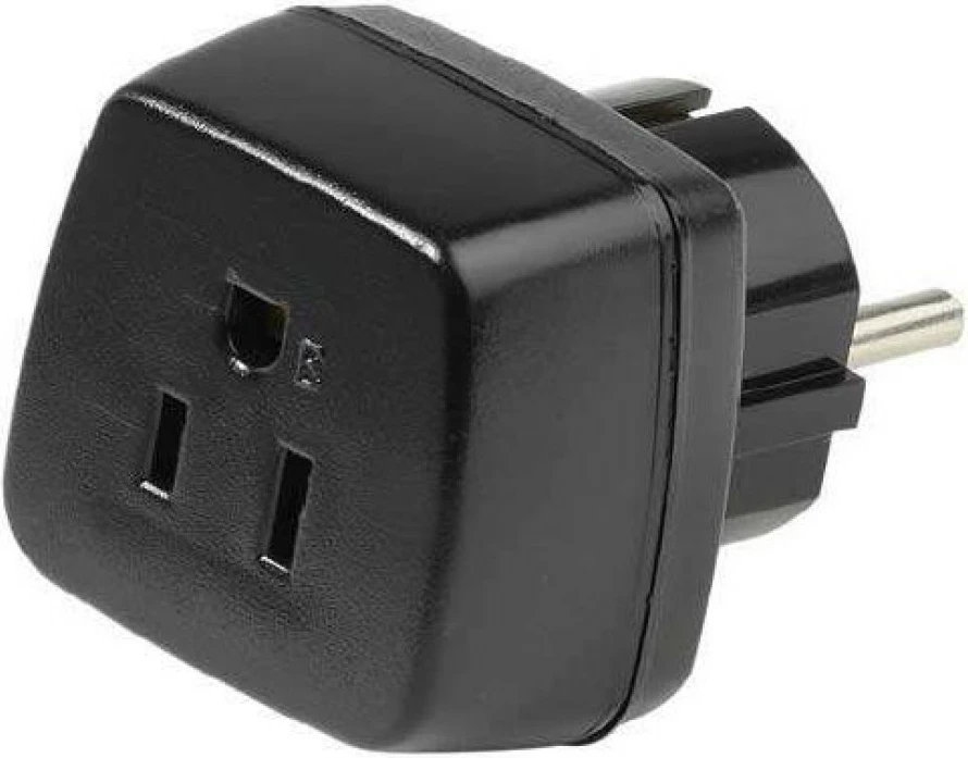 Adapter kualitativ rryme per sistem USA ne EU nga firma VIVANCO, ngarkesa maksimale 15 amper / 3000Watt