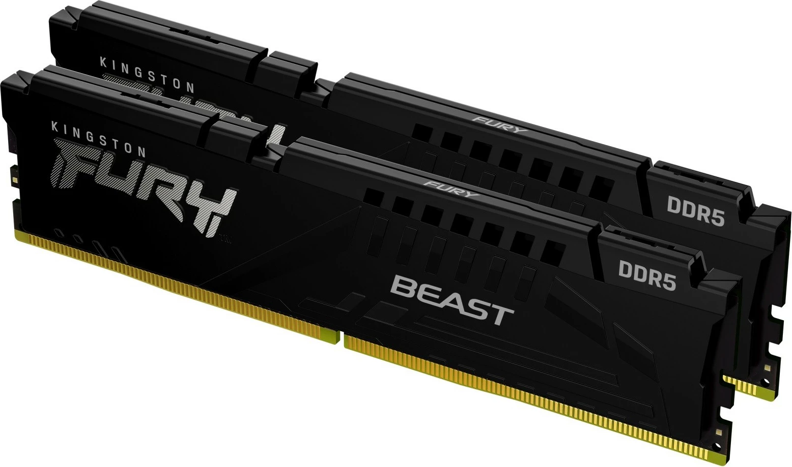 RAM Memorje Kingston FURY Beast DDR5, 32GB (2x16GB), 6000MHz, CL30, e zezë