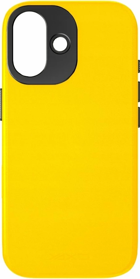 Mbështjellës Yaxo Leather Gear Slim Case MagSafe për iPhone 17, lëkurë, slim, e verdhë mjaltë