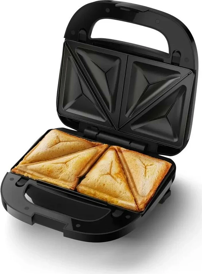 Sanduiçbërës Philips 5000 Series HD2350/80 750W me pllaka të ndërrueshme (sanduiç/waffle/grill) 2 feta, i zi