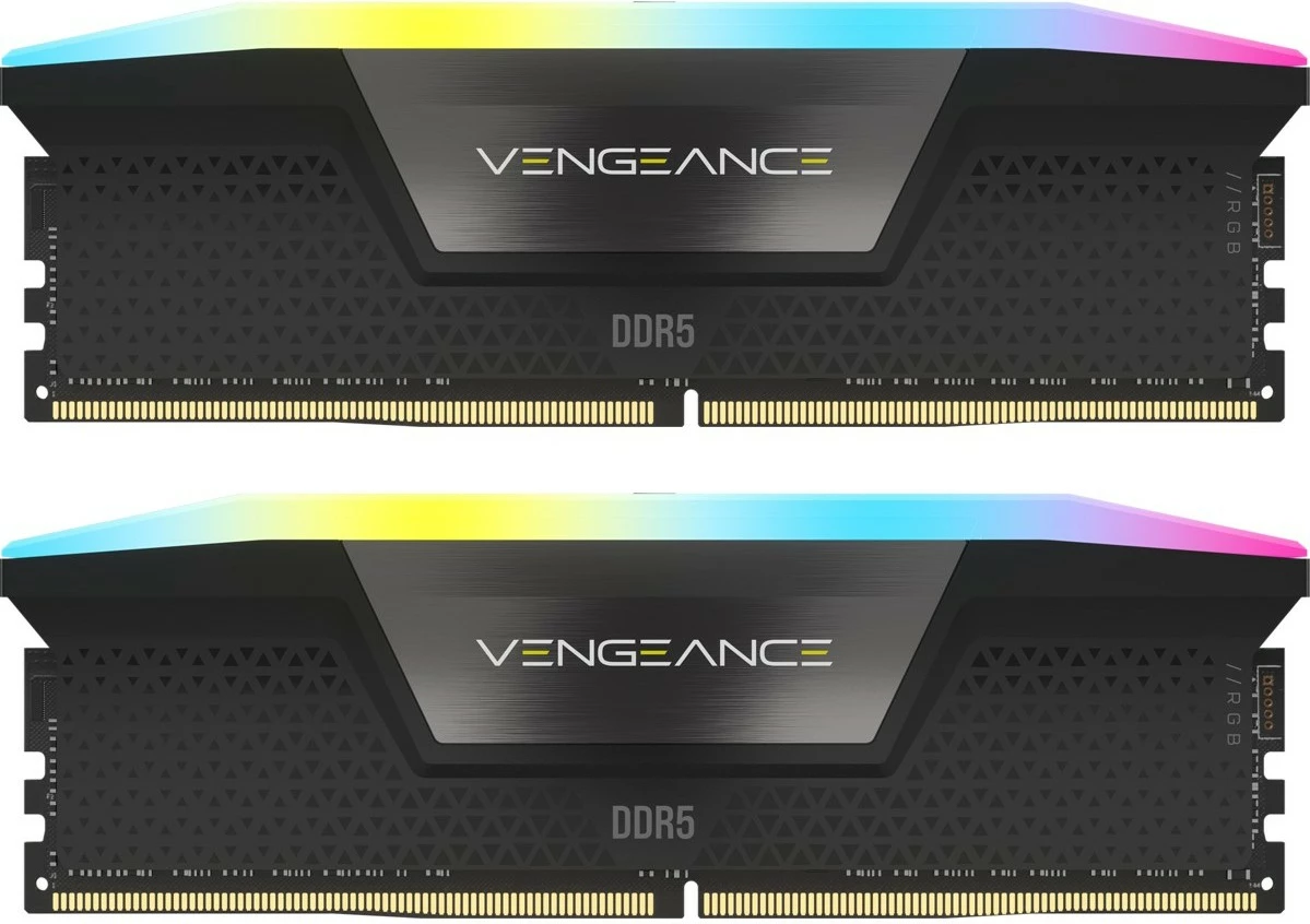 RAM Memorje Corsair Vengeance RGB DDR5 32GB (2x16GB) 6200MHz, e zezë