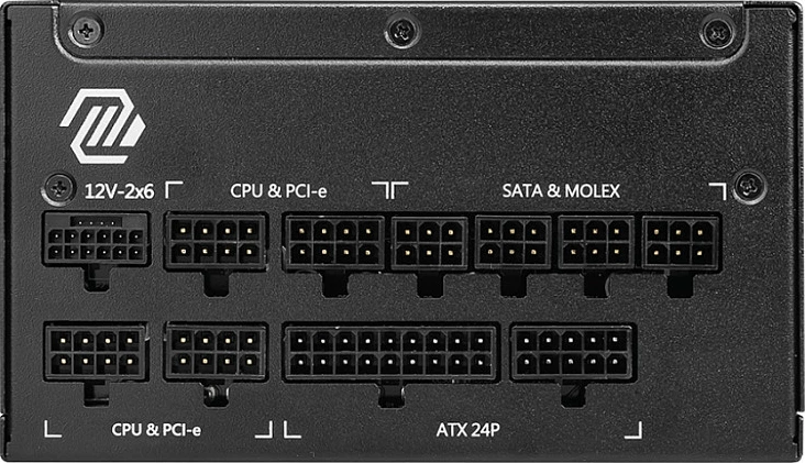 Furnizues rryme MSI MAG A1250GL PCIE5, 1250W, ATX 3.1, 80+ Gold, Fully Modular, PCIe 5.1 16-pin, i zi