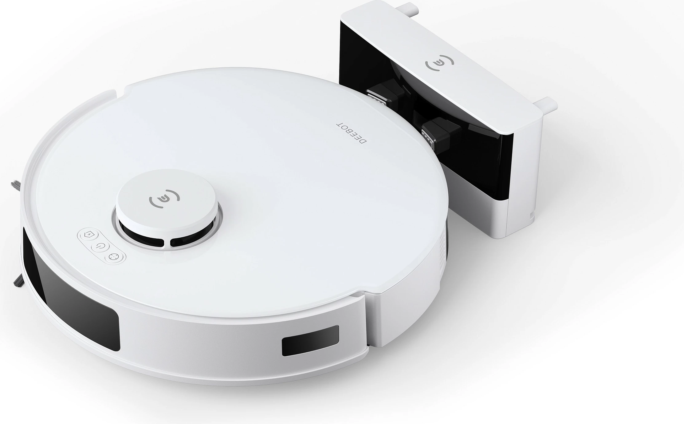 Robot fshesë ECOVACS Deebot N20 Plus, 8 kPa, 5200 mAh, stacion pa qese, me mop, i bardhë