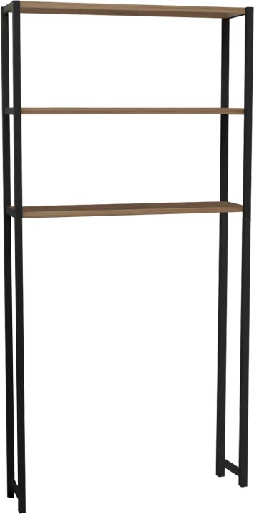 Kabinet për lavanderi Bothy melaminë lisi-metali i zi 70x21x150cm