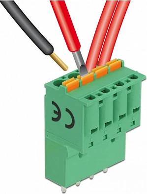 Bllok terminali DeLOCK për PCB, 4-pin, pitch 5.08 mm, vertikal, AWG 28-12, i gjelbër